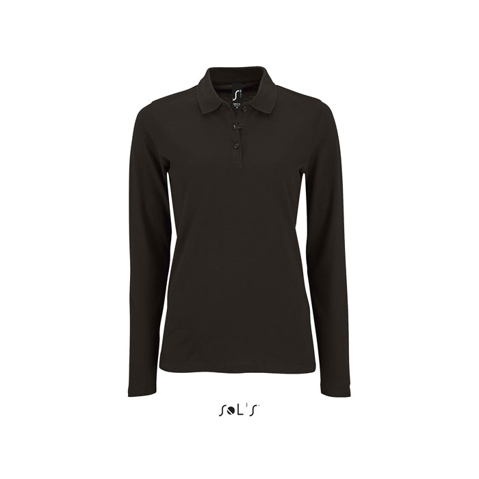 Polo femme personnalisable 180gr PERFECT WOMEN LSL Noir 1
